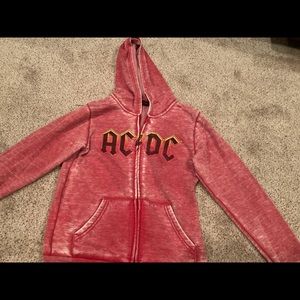 AC/DC zippered sweatshirt